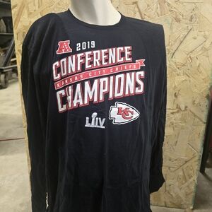 Fanatics Black Kansas City Chiefs 2019 AFC Champions XL Long Sleeve Tee